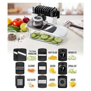 Fullstar Cortadora de mandolina 11 en 1 cortadora de_3