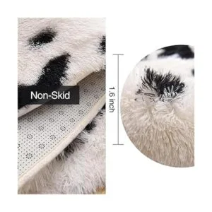 Aimuan Linda alfombra con estampado de vaca divertida_2