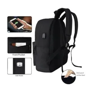 KOPHLY Mochila casual ligera para laptop con puerto de_7