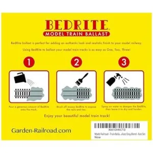 Modelo Railroad diseño de tren lastre Authentic piedra_4