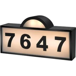 Aqonsie Números de casa solares para exteriores letrero_1