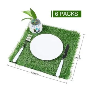 XLX TURF Manteles individuales de césped artificial para_2