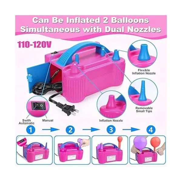 Kit de arco de globos con bomba de globos 170 piezas de_3