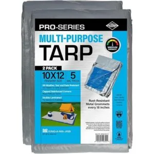 Paquete de 2 lonas de 10 x 12 pies lona de plástico_1