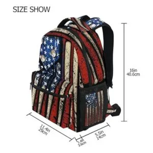 Mochila patriótica con estampado de béisbol de Estados_3