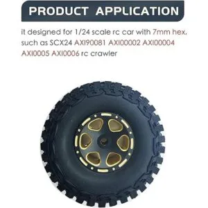 HOPLEX Neumáticos RC 1.0 y juego de llantas Beadlock de_4