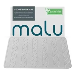 malu Diatomaceous Earth Tapete de baño de piedra_1