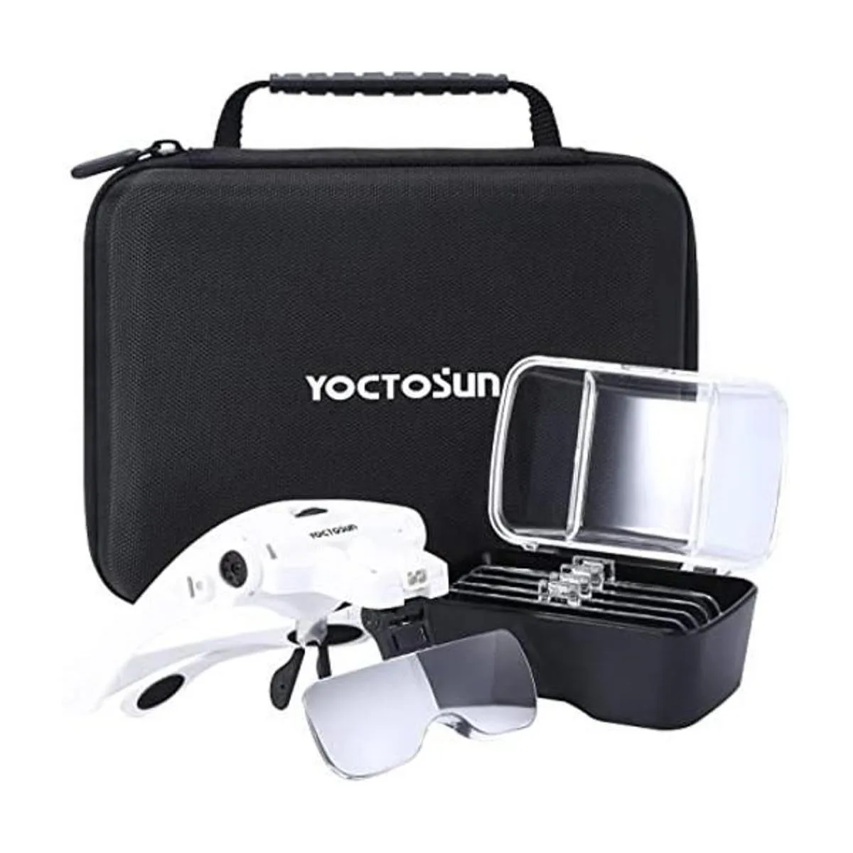 YOCTOSUN Lupa con luz lupa de montaje en la cabeza con 5_1