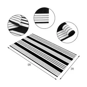 Alfombra para exteriores en blanco y negro de 3 x 5 pies_3