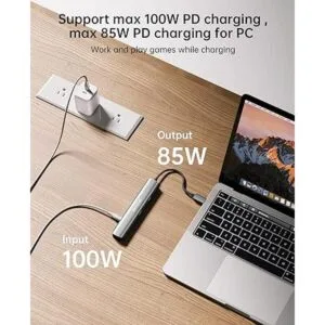 Teleadapt Hub USB tipo C 6 en 1. HDMI 4K Ethernet de 1_3