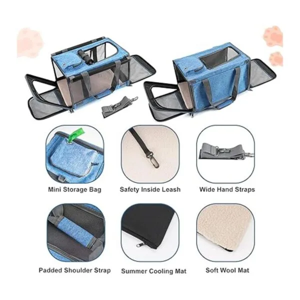GAPZER Transportador de mascotas para gatos grandes y_4