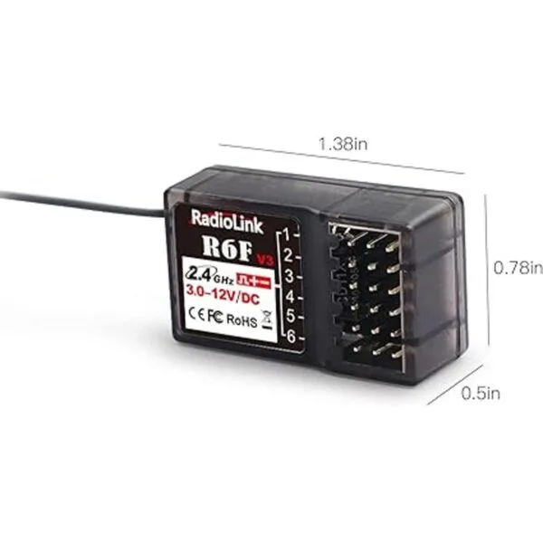 Radiolink R6F 2 receptores de coche y barco a control_4