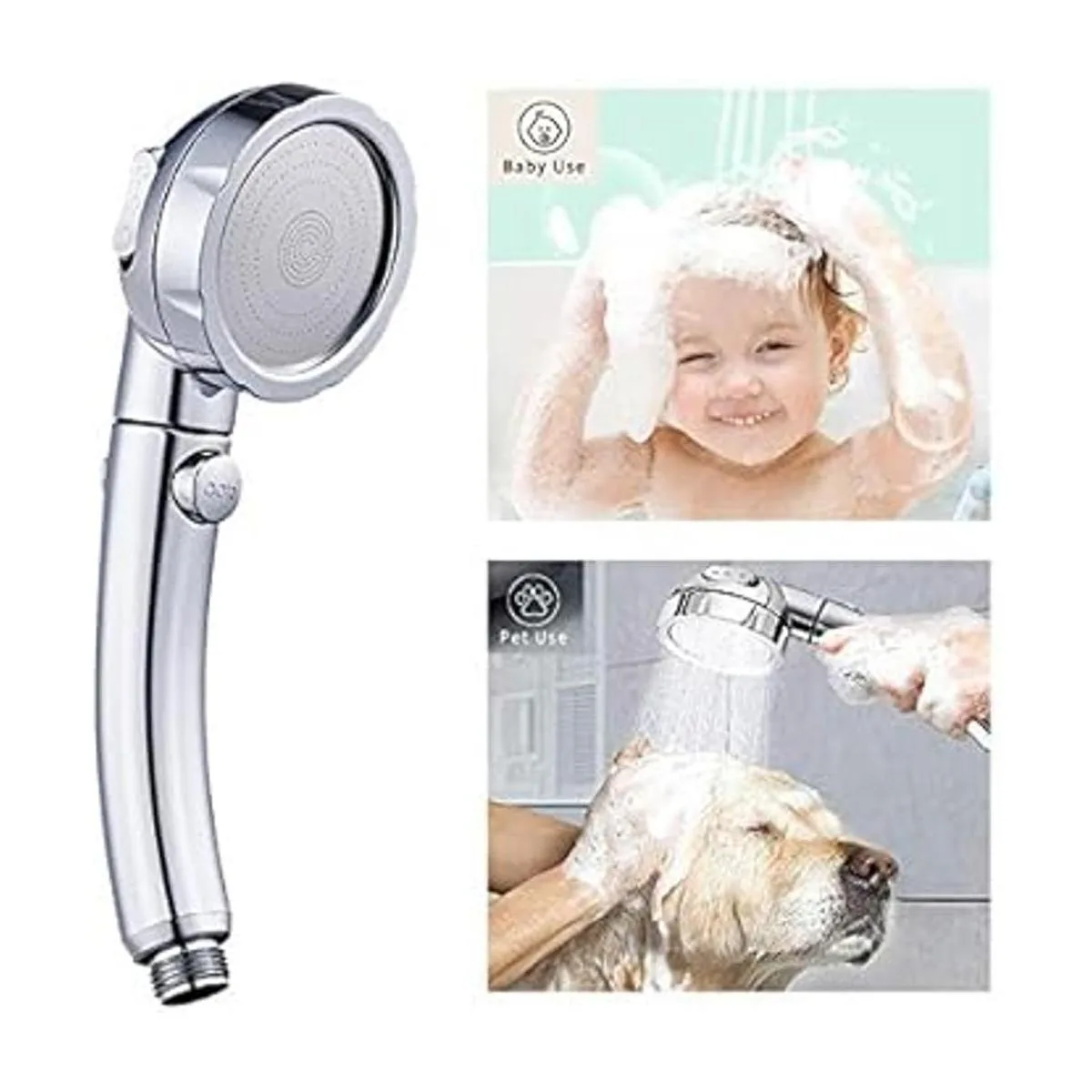 KAIYING Cabezal de ducha de mano de alta presión sin_3