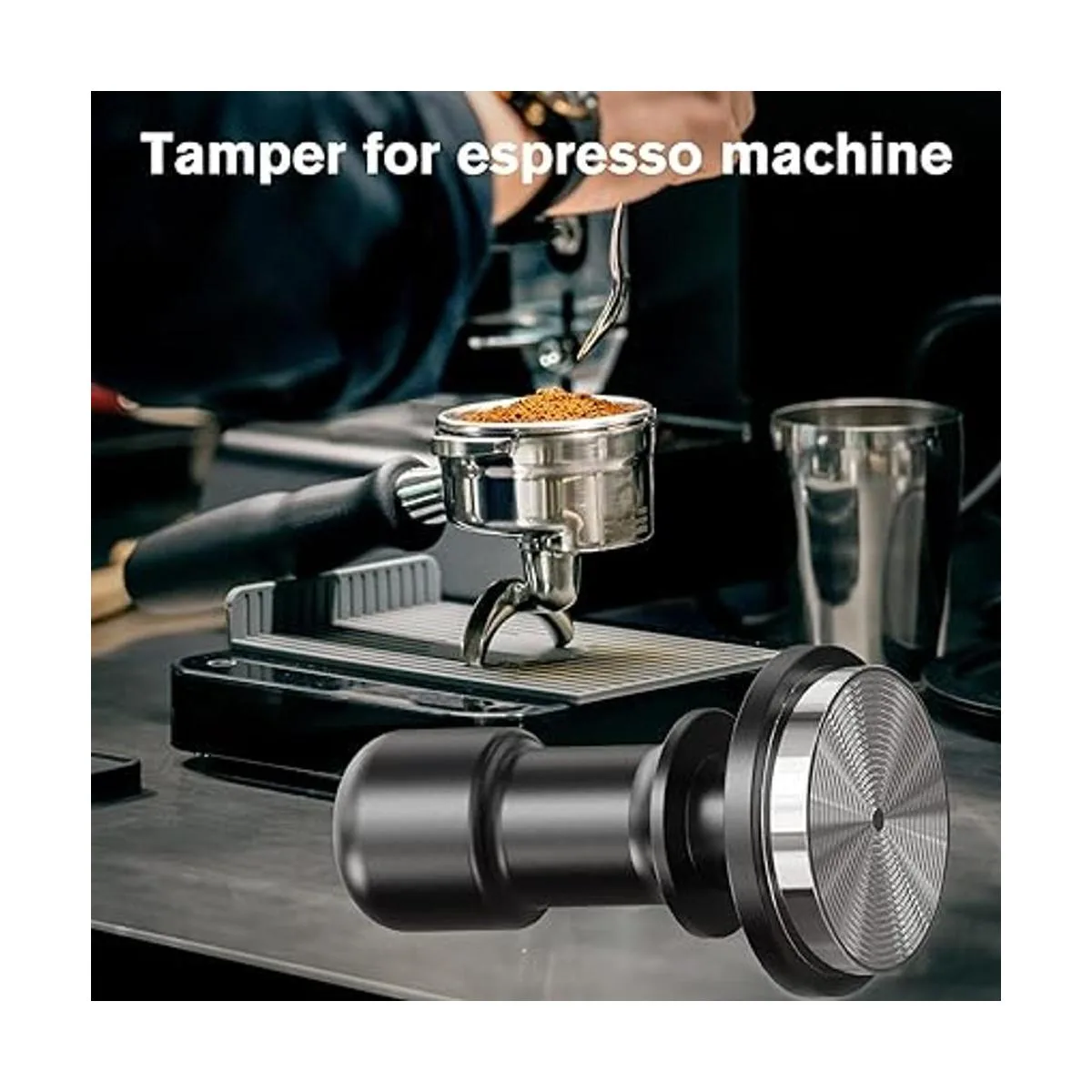 PUSEE Tamper expreso de 2.087 in manipulación de café_5