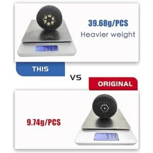 HOPLEX Neumáticos RC 1.0 y juego de llantas Beadlock de_5