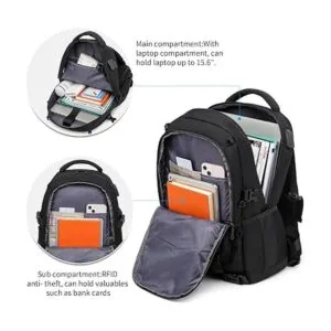 Mochila de monopatín mochila para laptop con puerto de_3