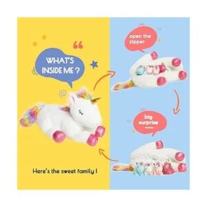 5 piezas de animales de peluche de unicornio para niñas y_2