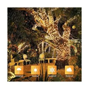 JMEXSUSS 600 luces solares LED de Navidad para exteriores_2