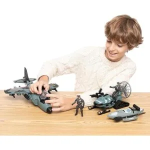 JOYIN Juego de juguetes militares juguete de avión_6