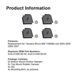 waltyotur Kit de amortiguador de goma para montaje en_6