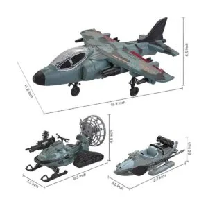 JOYIN Juego de juguetes militares juguete de avión_5