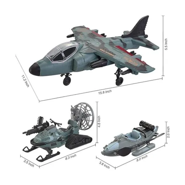 JOYIN Juego de juguetes militares juguete de avión_5