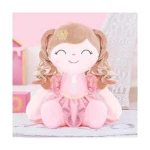 Gloveleya Dolls Baby Girl Gifts Soft Plush Doll Pink Crown_4