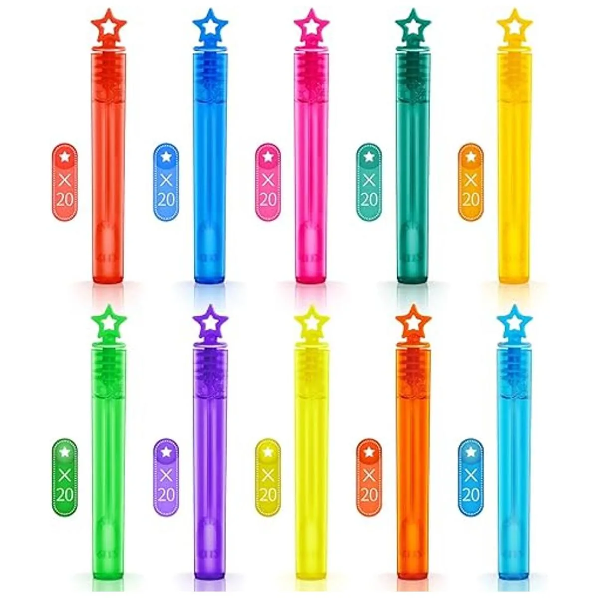 200 mini varitas de burbujas surtido de recuerdos de_4