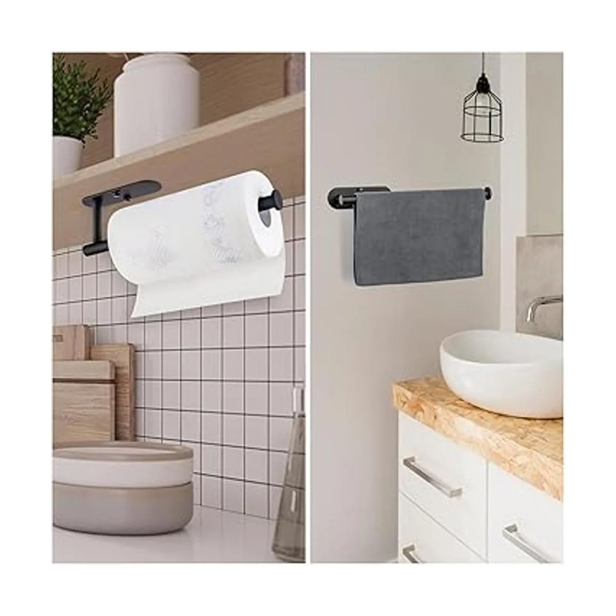 Paquete de 2 soportes para toallas de papel debajo del_4