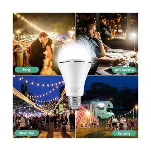 Bombilla LED de emergencia recargable con gancho se_7