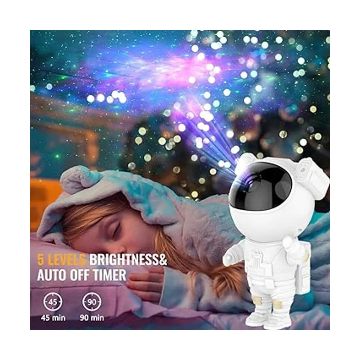 Proyector de estrellas luz nocturna de galaxia regalos_3