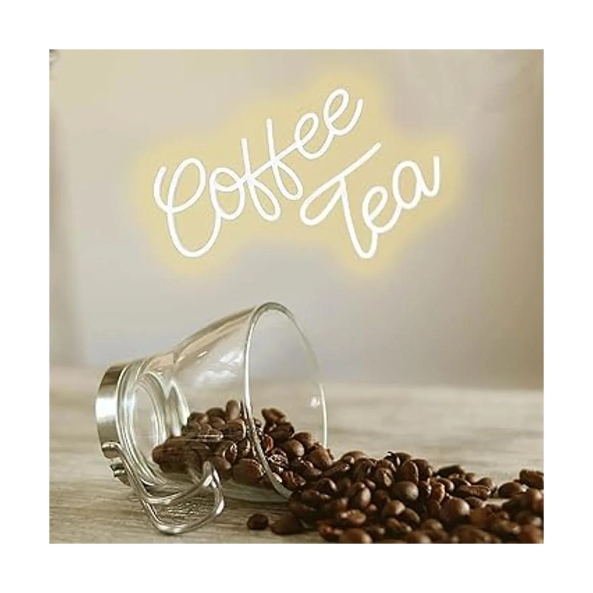 Letrero de neón de café y barra de té letrero LED_6
