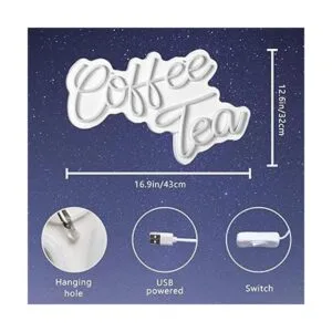 Letrero de neón de café y barra de té letrero LED_2