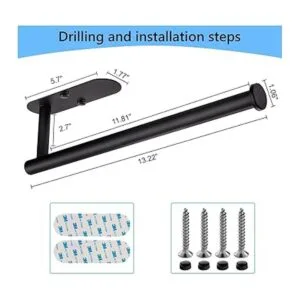Paquete de 2 soportes para toallas de papel debajo del_3