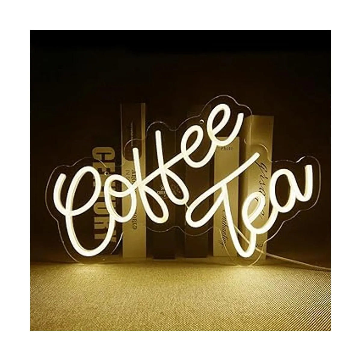 Letrero de neón de café y barra de té letrero LED_4