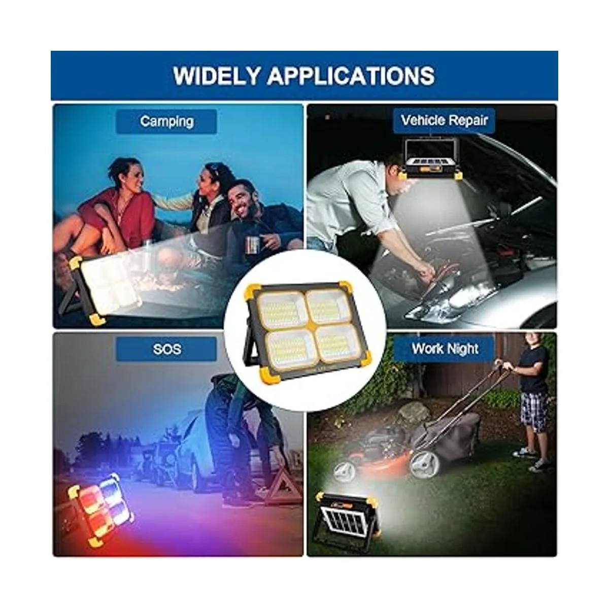 Luz de trabajo LED recargable con soporte luz de trabajo_6