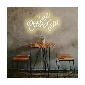 Letrero de neón de café y barra de té letrero LED_5