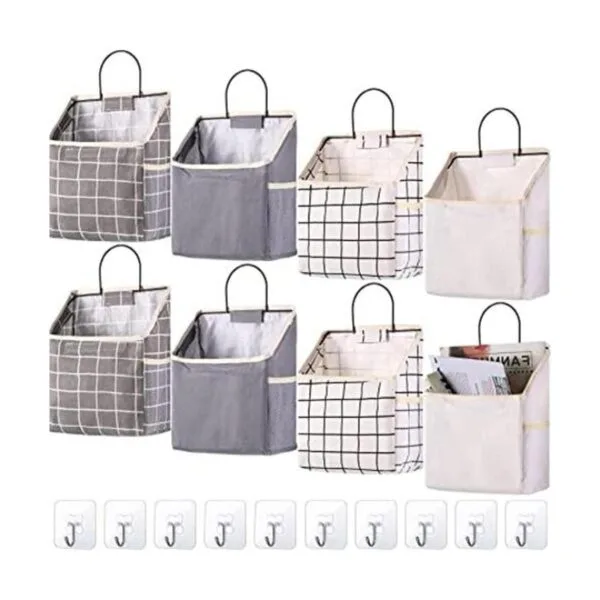 Paquete de 8 paquetes de almacenamiento para colgar en la_1