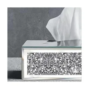 Wocred Funda rectangular para caja de pañuelos espejados_5