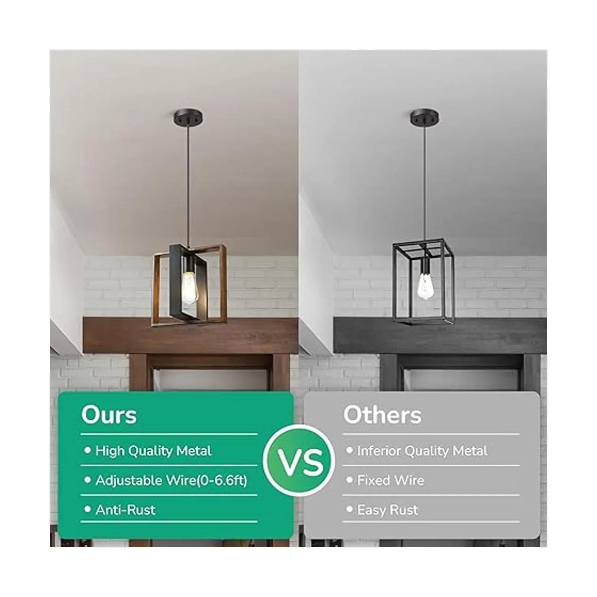 EDISHINE Lámpara colgante de granja lámpara colgante_3