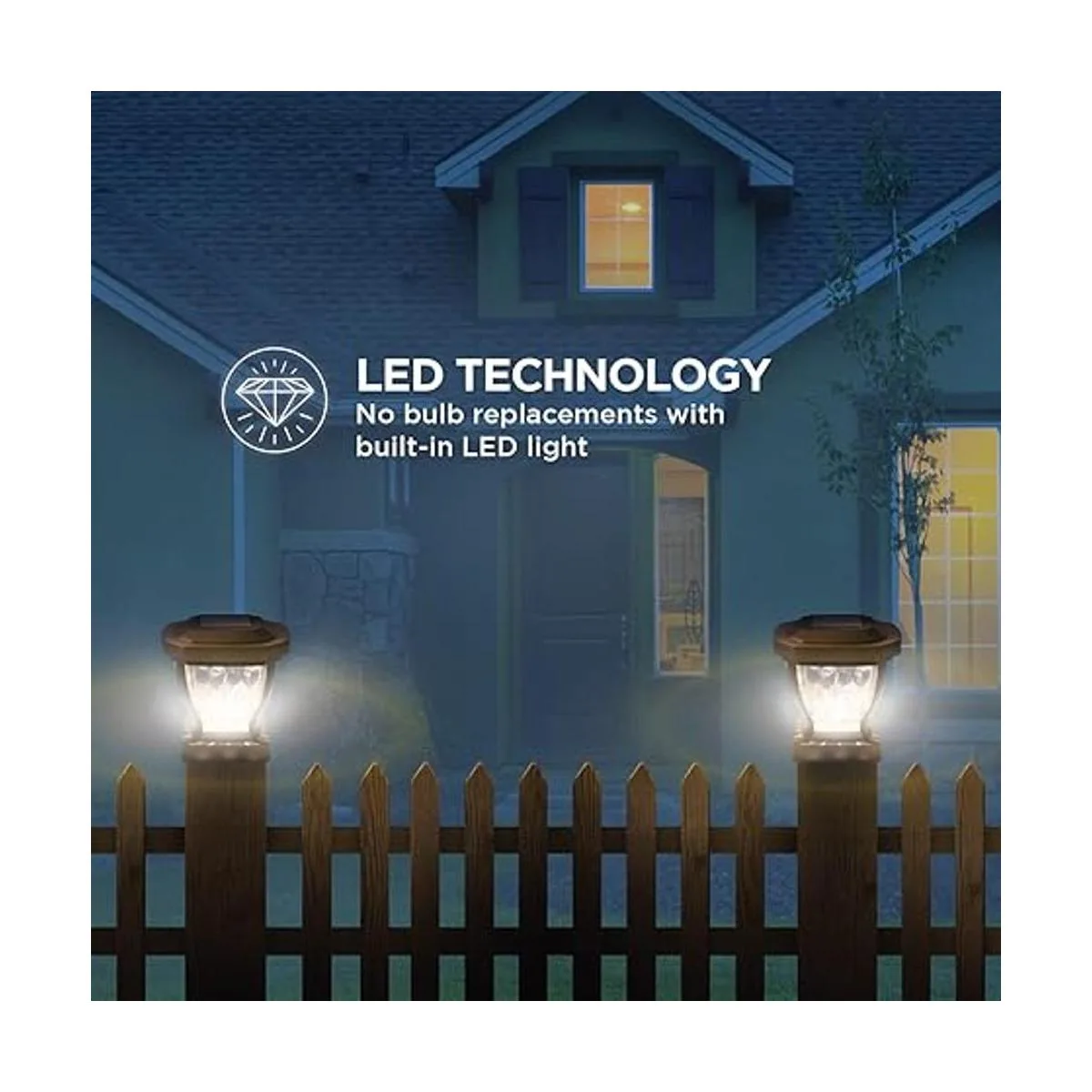 Home Zone Security ELI1403V Luces LED solares de 3.5_6