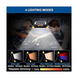 Luz de trabajo LED recargable con soporte luz de trabajo_3