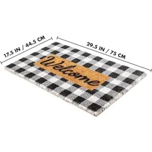 Ninamar Buffalo Plaid Tapete de bienvenida para puerta_2