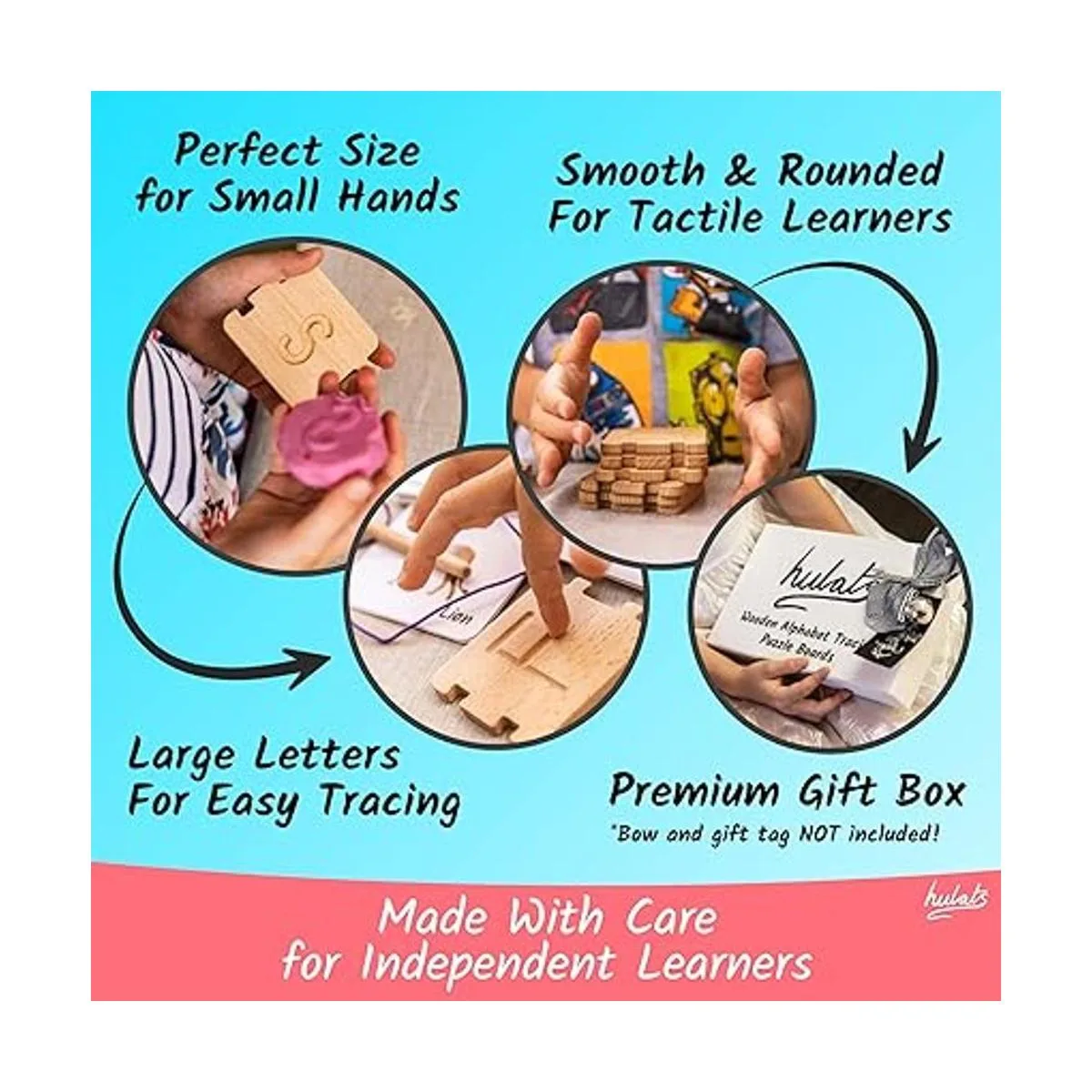 Tablas de rastreo del alfabeto de madera y bandeja de_6