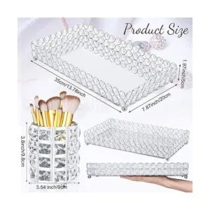 Bandeja de perfume de 3 piezas bandeja de tocador de_2