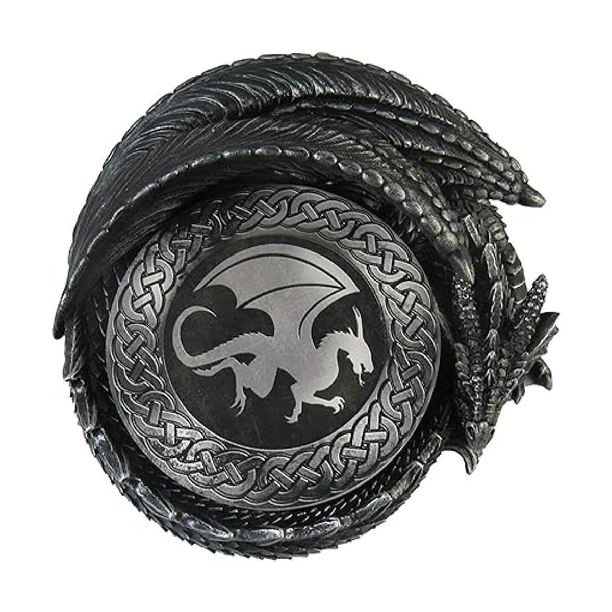DWK Juego de 4 posavasos absorbentes de dragón con_4