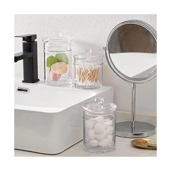 KMwares Juego de 3 botes de cristal de calidad premium_3