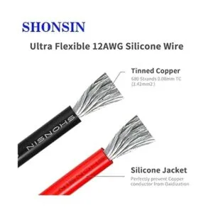 Shonsin Carrete de alambre de silicona calibre 12 de 50_2
