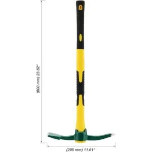 MOUYAT Azada Mattock de 23 pulgadas con mango de fibra de_2
