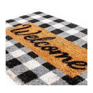 Ninamar Buffalo Plaid Tapete de bienvenida para puerta_3